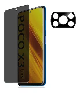 Película Privacidade E Câmera Xiaomi Poco X3 Nfc Poco X3 Pro