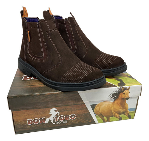 Bota Botina Don Toro Masculina Feminina Vaqueiro Vaquejada