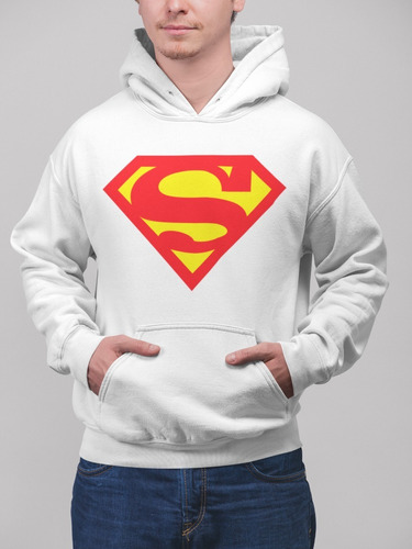 Poleron Superman Dcomic Dc Superheroe De Algodon Estampado