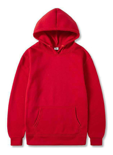 - Color Sólido Sudadera Con Capucha Casual De Moda Unisex