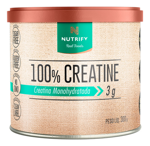 Creatine 100% 300g - Nutrify - Creatina Monohidratada Pura