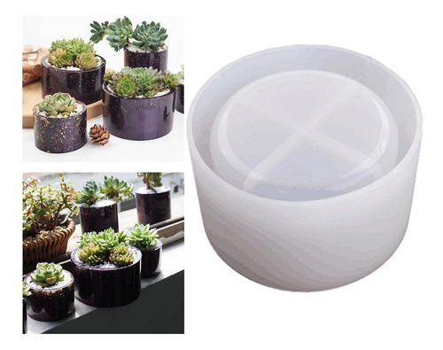 . Molde De Silicona Para Maceta Diy, Molde Redondo Para