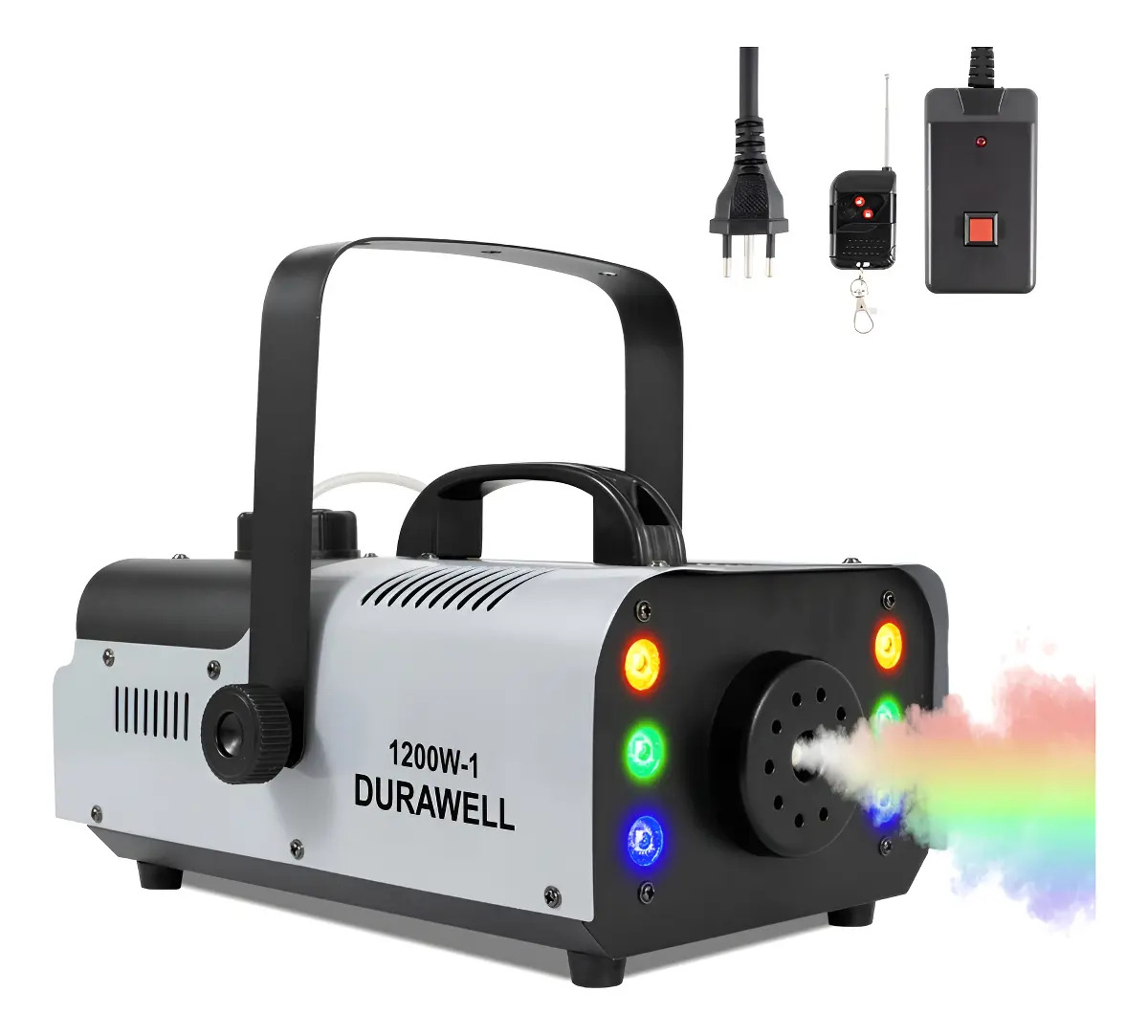 Máquina de Fumaça XZhang Durawell 1200W RGB Controle Sem Fio