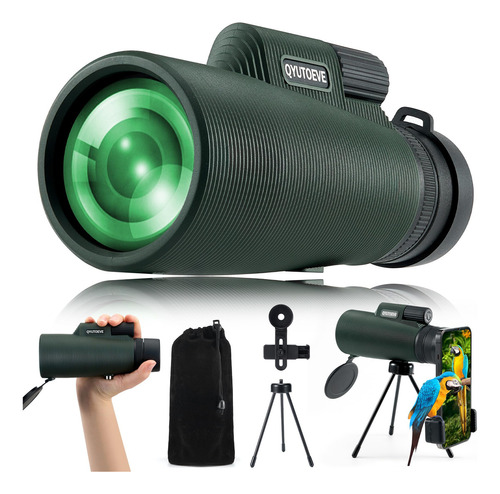 Monocular Para Adultos, Telescopio Minocular Impermeable Hd. Color Verde Armada (armygreen)