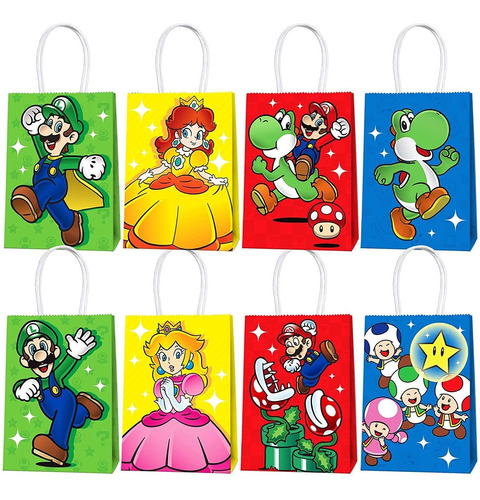 Super Bros Mario Party Favor Bags For Super Bros Mario ...