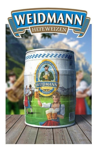 Barril De Cerveza Weidmann 5 Lts - Importada De Alemania