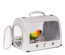 Comprar Jaula Para Pajaros Pequeños Transporte Con Ventana Gris