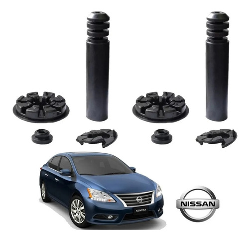 Kit Batente Amortecedor Traseiro Sentra 2013 2014 2015 2016 