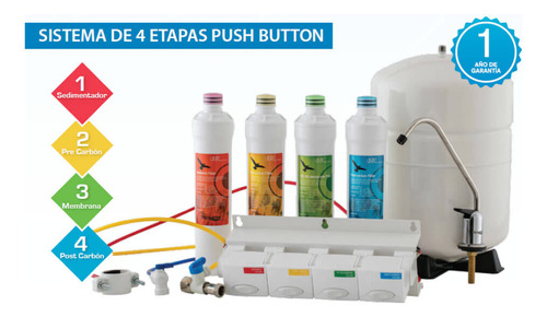 Purificador De Agua / Osmosis Inversa / Sistema Push Button