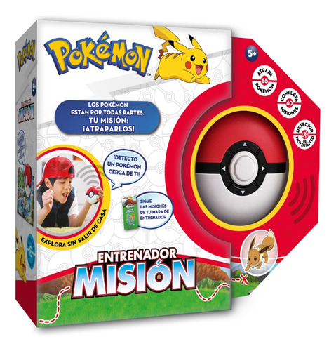 Pokebola Entrenador Mision Pokemon Interactivo Rre 56102 Ed