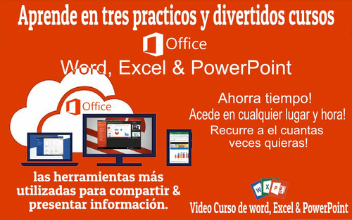 Videocurso Pack Office(word, Excel Powerpoint)solo Valencia 