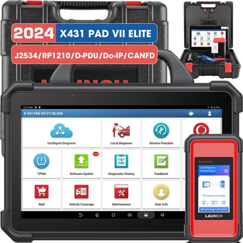 Scanner Automotriz Launch X431 Pad Vii J2534 3 Años Actualiz