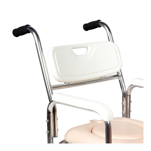 Silla Comodo Ducha Aumento Para Wc Baño 3 En 1 Aluminio Lujo