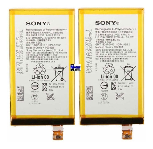 Imagen 1 de 1 de Batería Pila Sony Z5 Mini Certificada