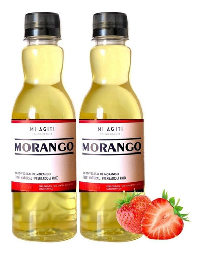 Óleo De Morango Natural 300ml | Antioxidante E Hidratante