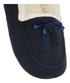 Pantufla Hogar Pvu93504 Textil Dama Cuello Acojinado Liso