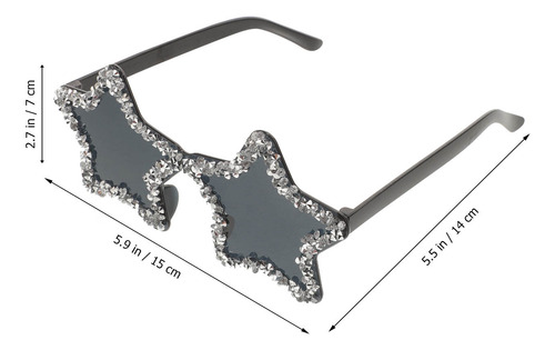 Gafas Sin Montura Gafas De Sol Con Forma De Estrella Gafas S