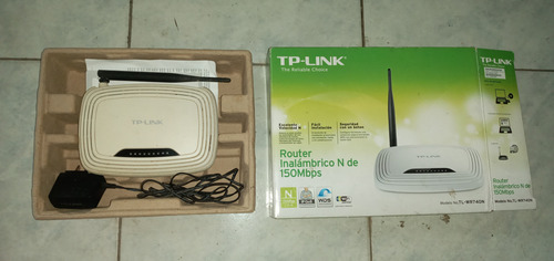 Router Tp Link Inhalanbri 1 Antena 150mbps Usado Operativo (Usado)