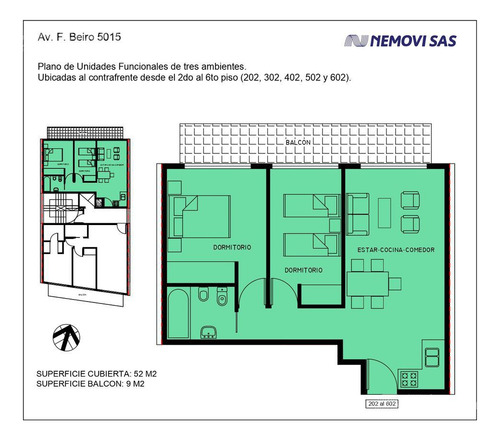 Imagen 8 de 23 de Departamento 3 Ambientes Con Balcón - Devoto