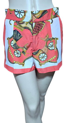 Short Estilo Pañuelo Versace Con Bolsillos