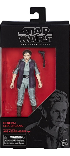 Star Wars Black Series Figura General Leia Organa Caja Dañad