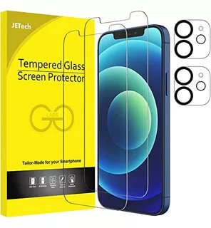 Jetech Screen Protector For iPhone 12 6.1-inch With Camera L