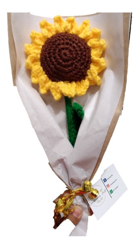 Girasol Tejido A Crochet