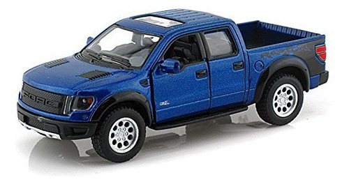 Kinsmart  Ford F-150 Svt Raptor Supercrew Azul Escala 1:46 .