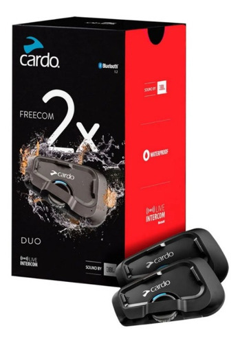 Par Comunicadores De Capacete Cardo Freecom 2x Jbl Duplo