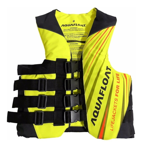 Chaleco Salvavidas Ski 4 Cinturones Aquafloat Talle10