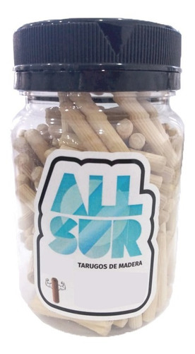 Imagen 2 de 6 de Tarugo De Madera Carpintería 6 X 40 Mm Por 150 Unidades