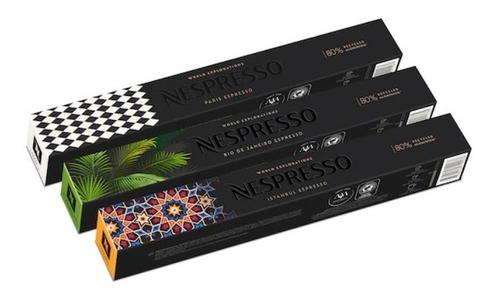 3 Cajas 10 Capsulas Nespresso New World Exploration Espresso