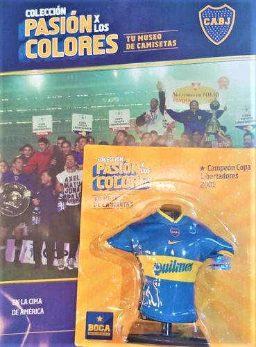 Camiseta Boca Campeon Libertadores 2001 Pasion Por Los Color