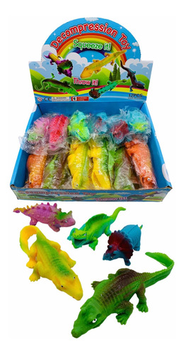 Dinosaurios Antiestrés Ansieda Goma Fidget Toys X12 Souvenir