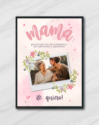 Cuadro Personalizado Regalo Mamá - Día De La Madre - 30x40