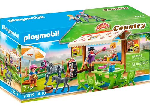 Playmobil Cafetería Poni 77pcs Con Accesorios Febo 