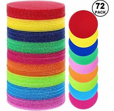 Willbond 72 Pieces Carpet Spot Markers 4 Inches Non-skid Flo
