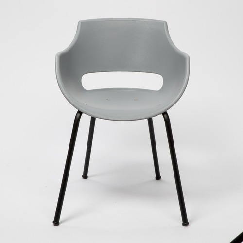 Imagen 5 de 6 de Silla De Comedor Frida Base Negra
