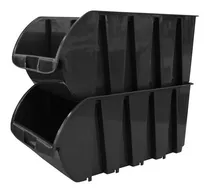 Comprar Gavetas Plástica Apilables L16 Divisor 165mm Negro X 5 Und