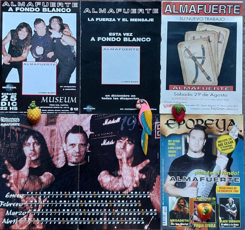 Ricardo Iorio Y Almafuerte Poster Lote X Coleccion Unica (Usado)