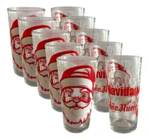 Comprar Vasos Navideños De Vidrio Vasos Cuberos Navidad 15 Piezas