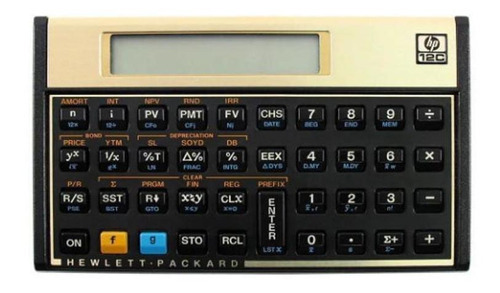 Calculadora Hp 12c Financeira Gold Cor Outro