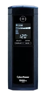 UPS CyberPower Intelligent LCD Series CP1500AVRLCD 1500VA entrada y salida de 120V negro