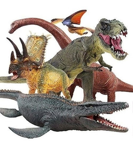 Jaysompro Juego De Dinosaurios Gigantes De 5 Piezas, Figuras