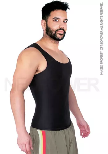 Camiseta Faja Reductora Hombre 3 Hileras De Broches Powernet DESUÉ