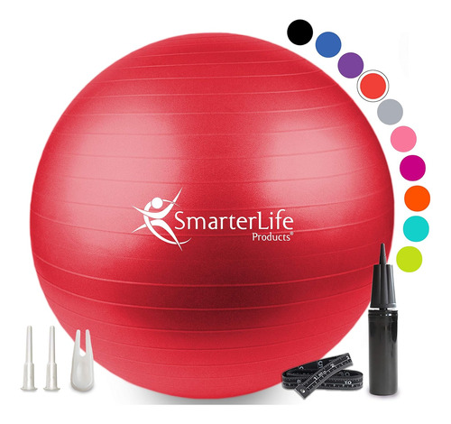 Pelota De Ejercicio Smarterlife Fitness, Yoga, Equilibr...