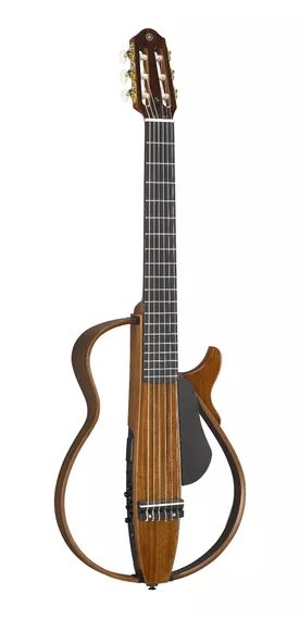 Guitarra Electroacústica Yamaha SLG200NW para diestros ébano brillante