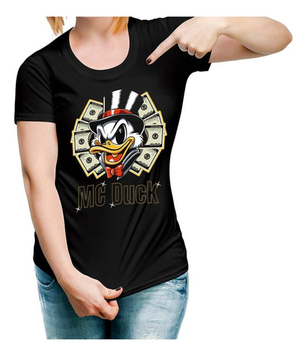 Playera Mc Duck Billetes Millonario Retro