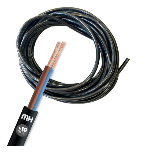 Cable Tipo Taller Mh Negro 2x1.5 Mm² X 10 Mts Normalizado