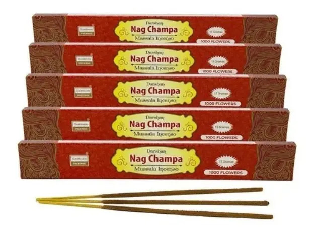 Incenso Indiano Darshan Massala Nag Champa Cinnamon - Canela